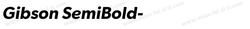 Gibson SemiBold字体转换